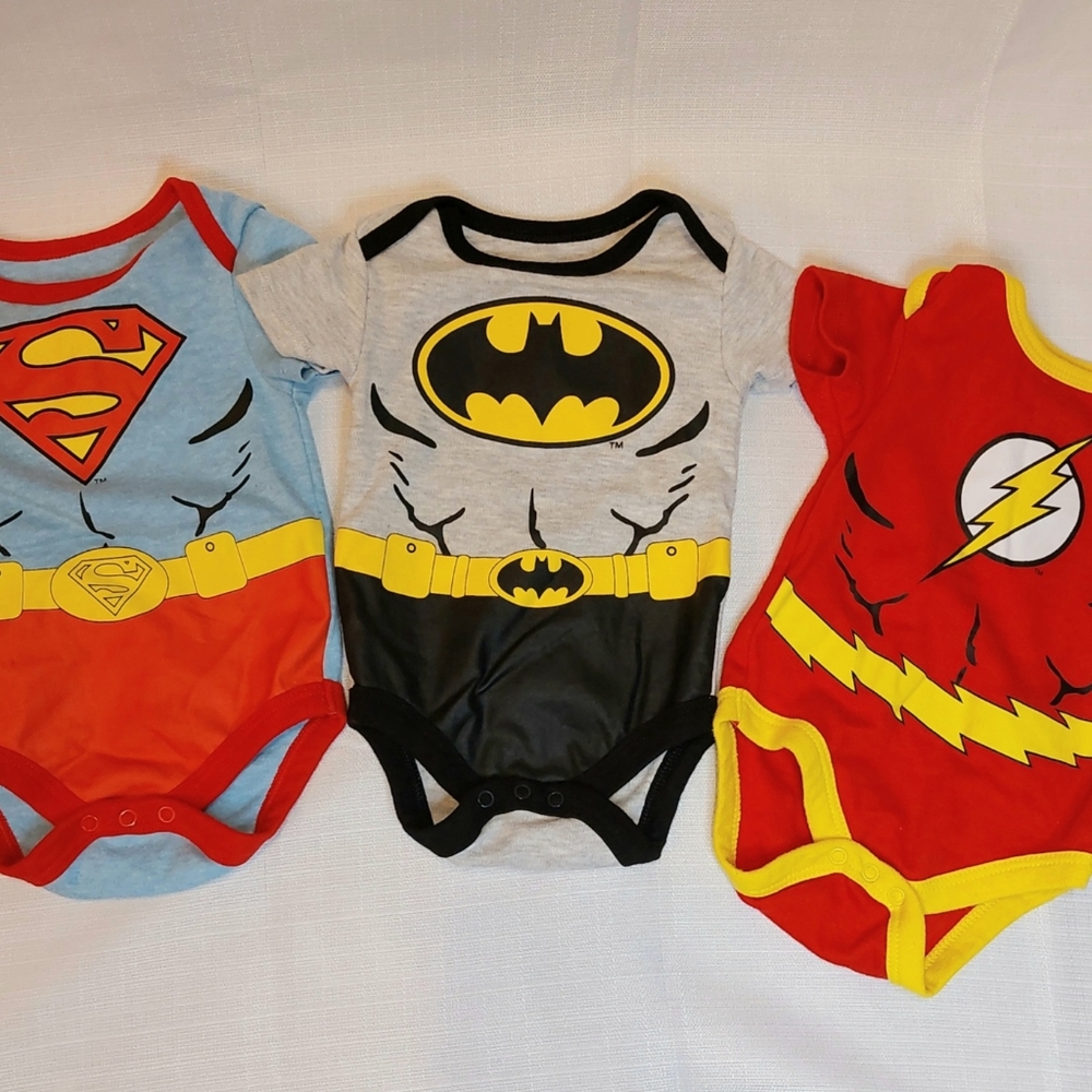 Justice League oneies 3-6months